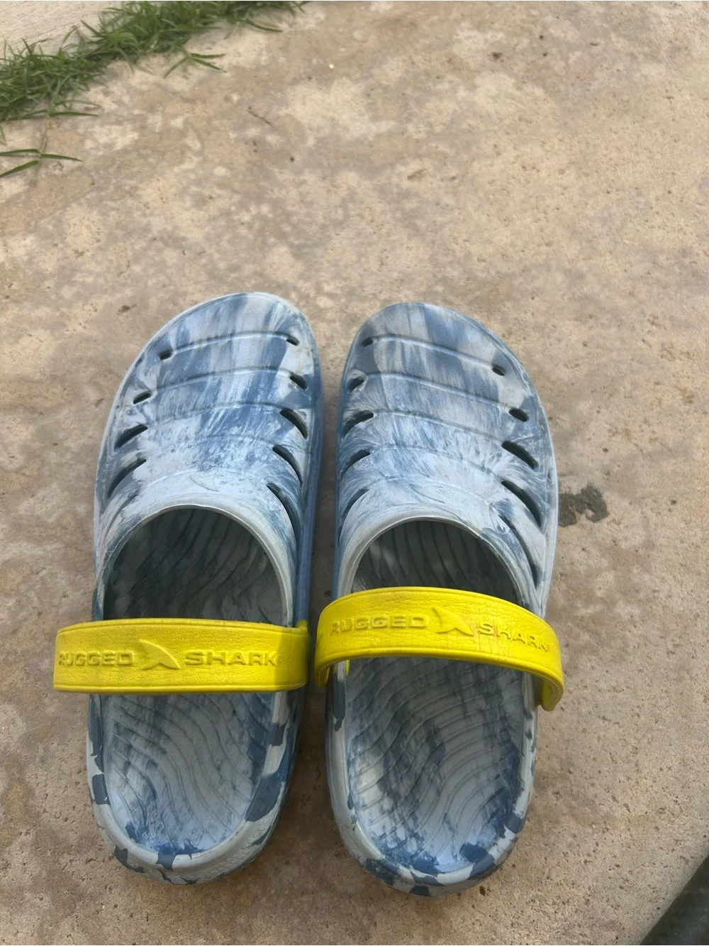 Kids Tie-Dye Clog Sandals with Yellow Strap